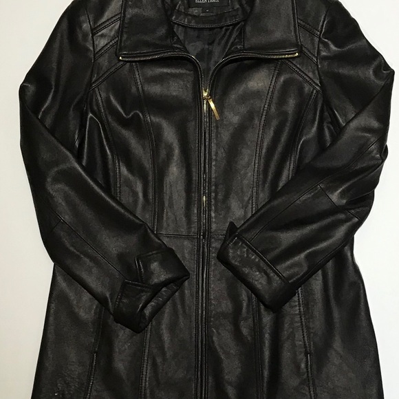 Ellen Tracy Soft Leather Coat. FREE SHIPPING! - Picture 7 of 8
